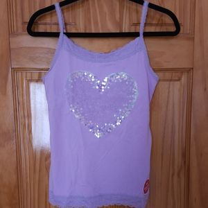 Justice sparkly tank top NWOT